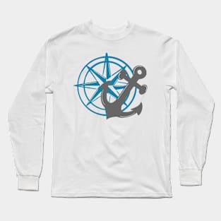 The Vacation Navigation Logo Long Sleeve T-Shirt